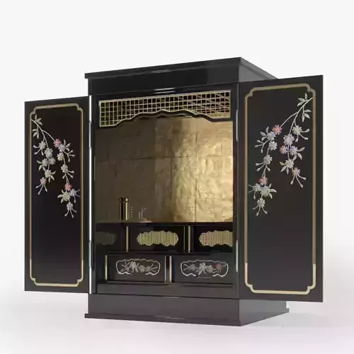 SMALL ALTAR BUTSUDAN Low-poly 3D model