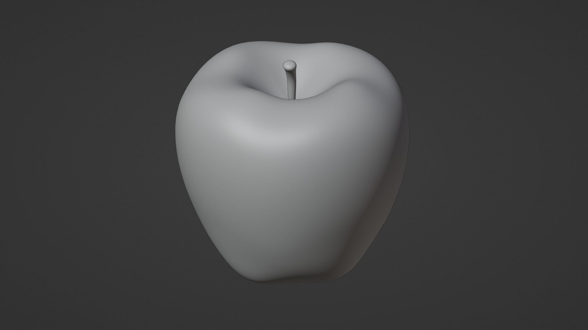 Realistic Green Apple  3D model_3