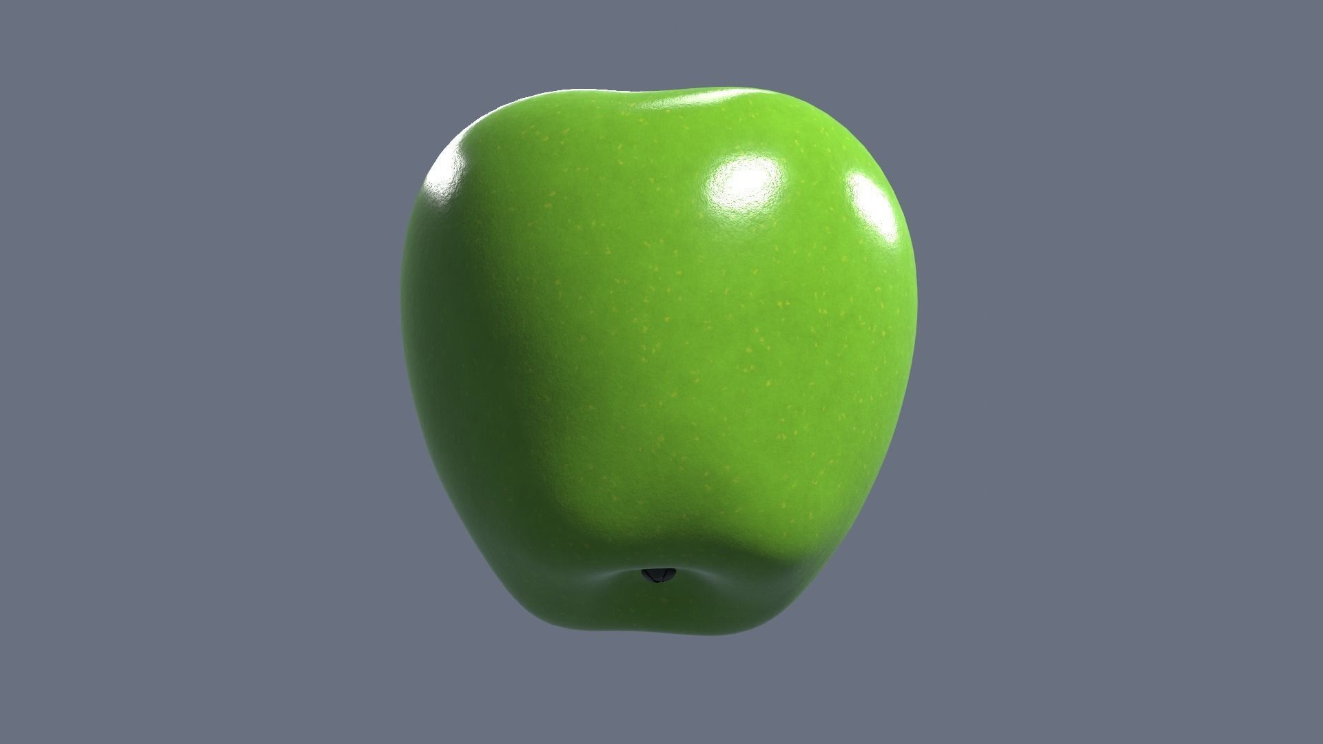 Realistic Green Apple  3D model_12