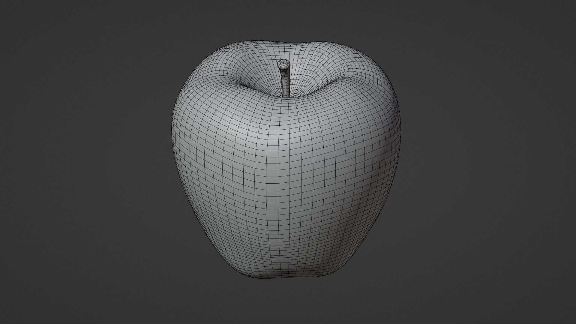 Realistic Green Apple  3D model_4
