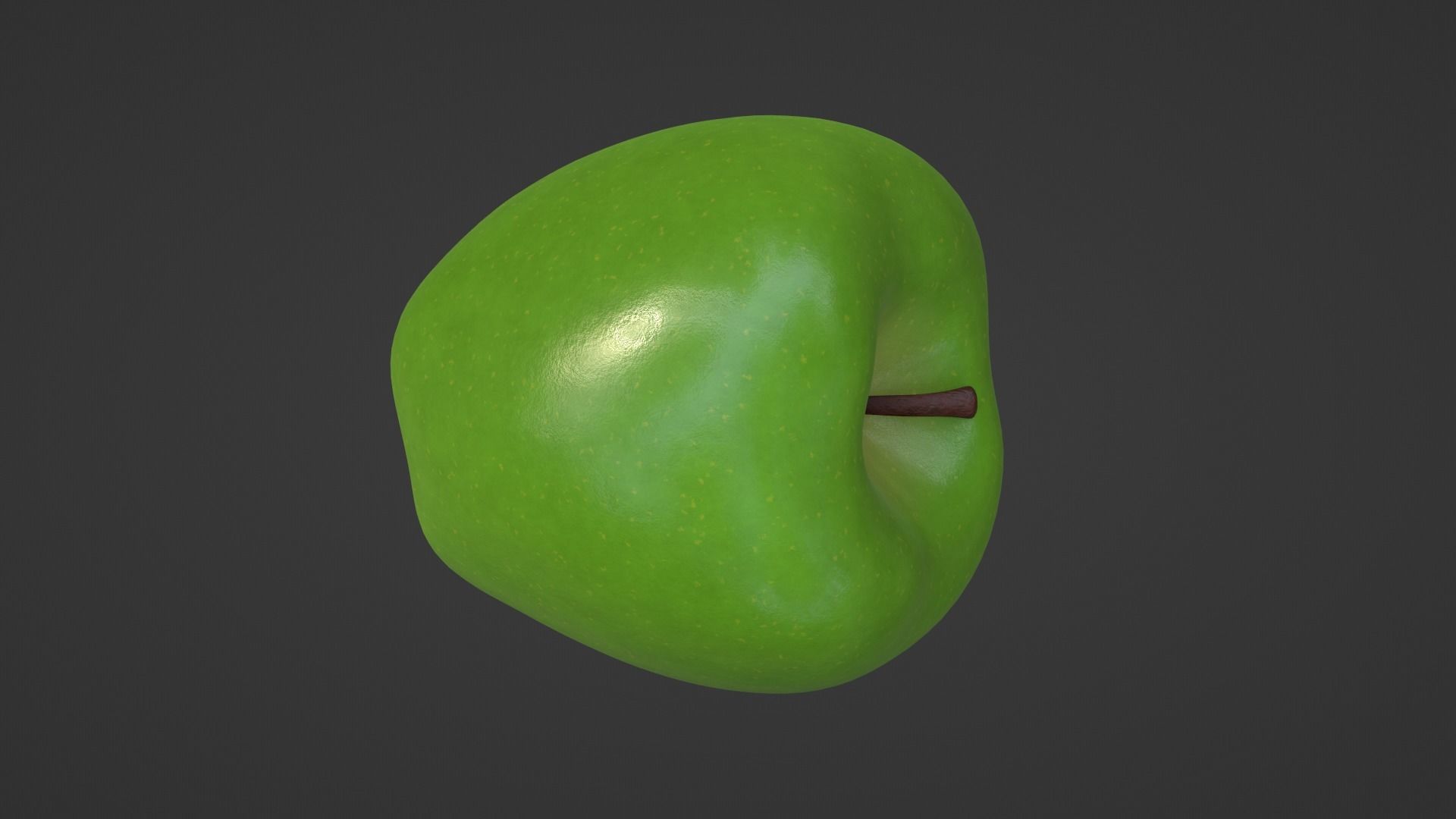 Realistic Green Apple  3D model_23