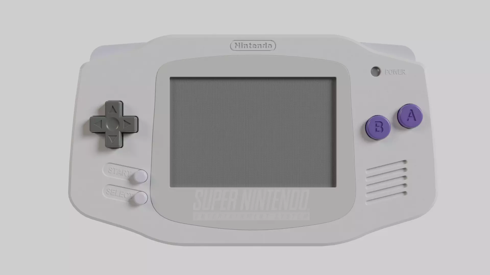 Nintendo Game Boy Advance Super NES 2001  3D model_0