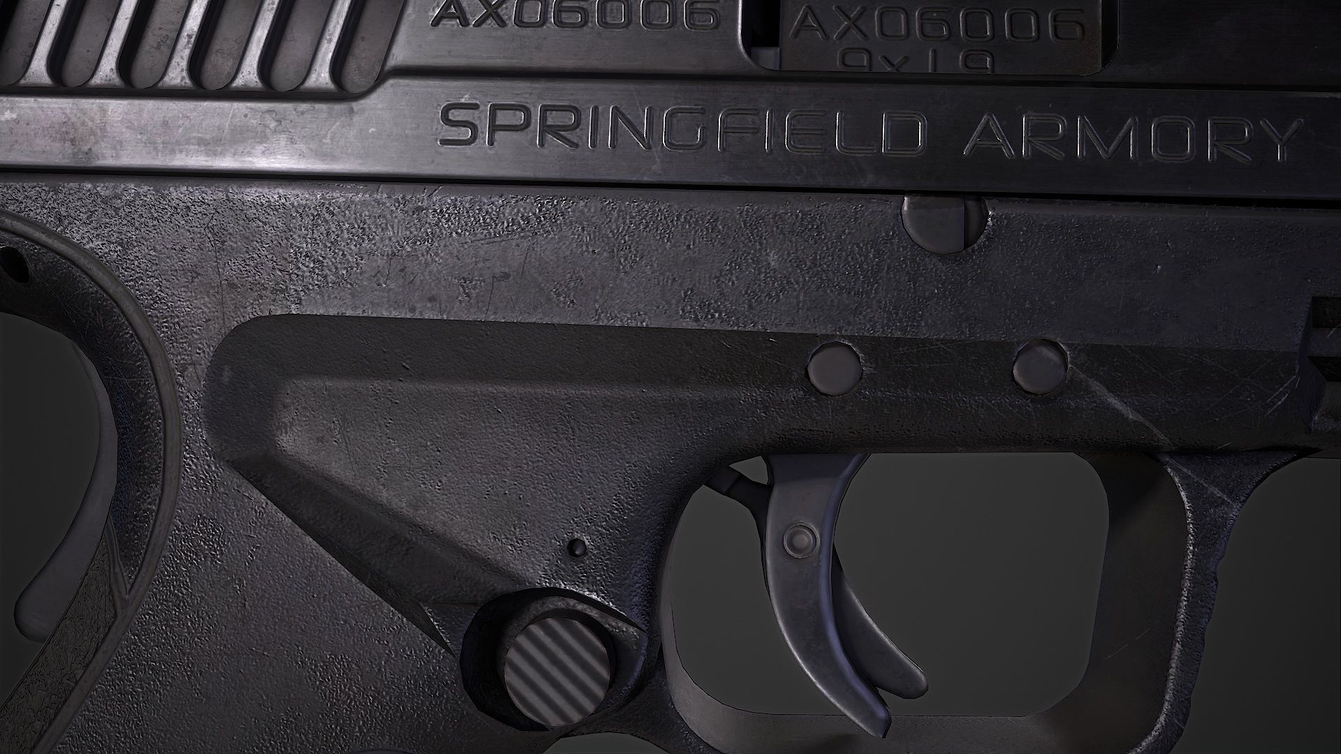 Springfield XD-MOD2 Low-poly 3D model_12