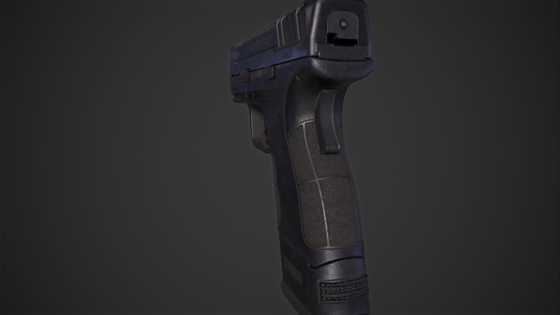 Springfield XD-MOD2 Low-poly 3D model_18