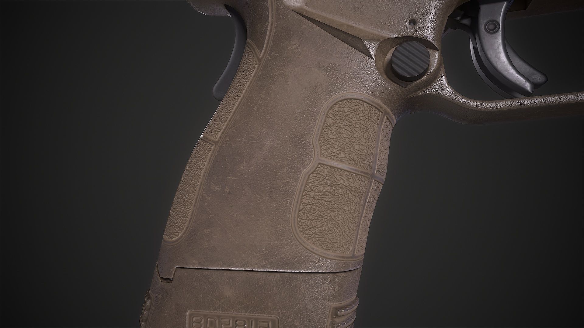 Springfield XD-MOD2 Low-poly 3D model_10