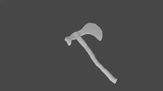 Low Poly Axe Free 3D model