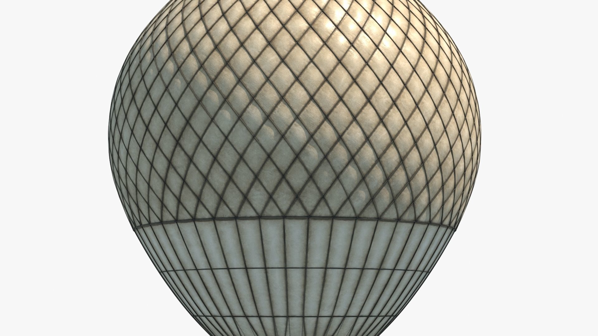 Hot Air Balloon Low-poly 3D model_15