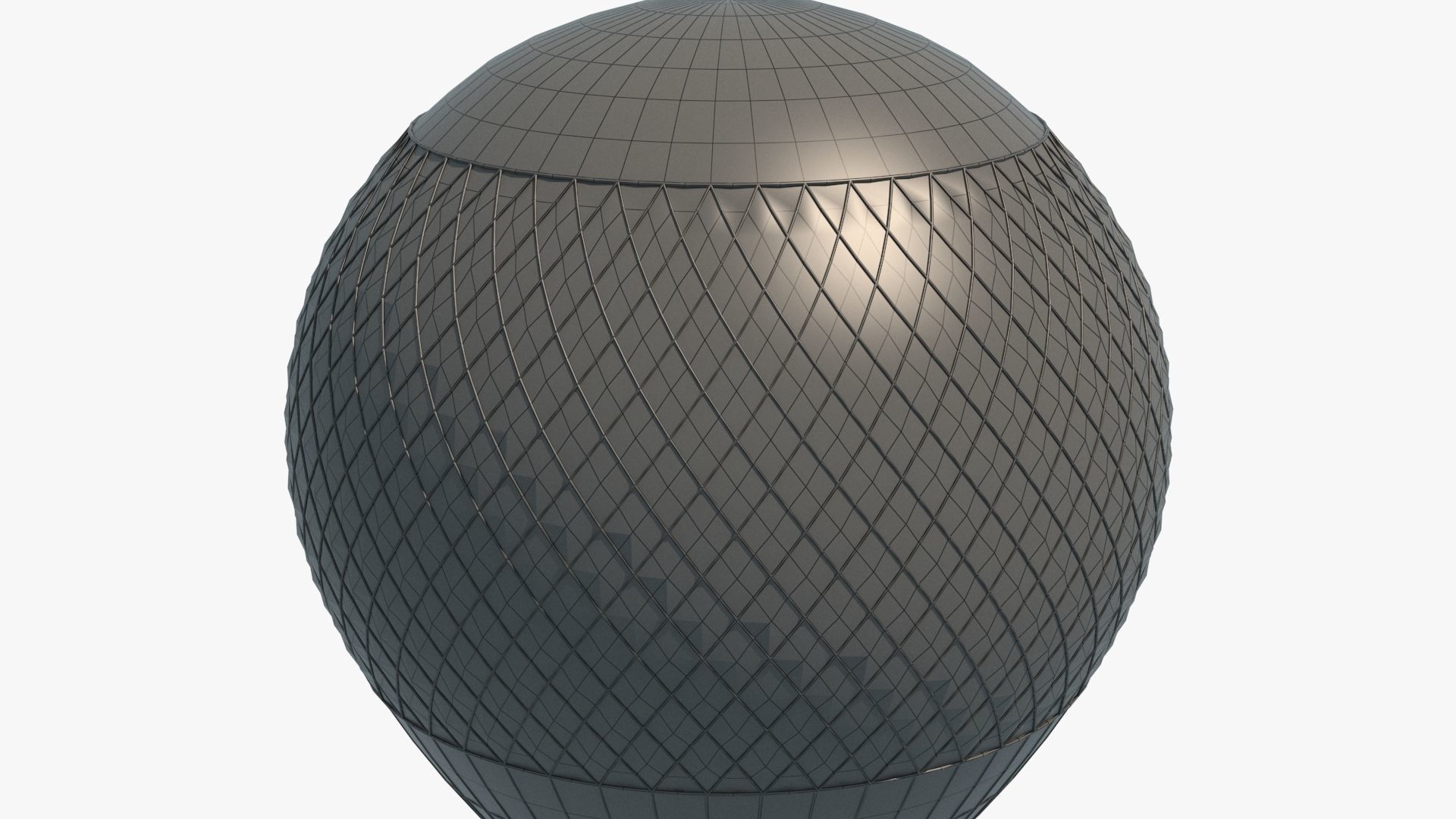 Hot Air Balloon Low-poly 3D model_21