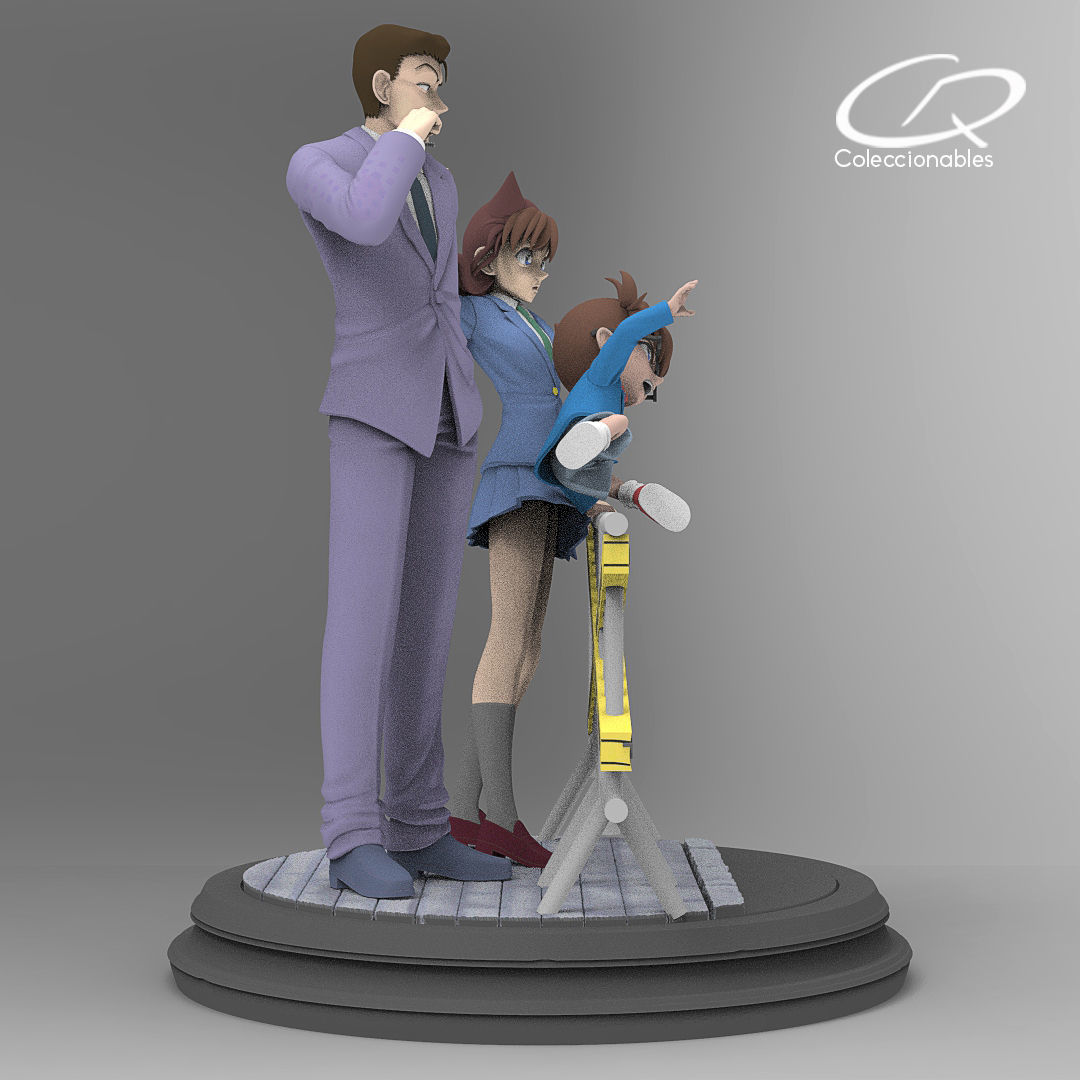 Detective Conan Diorama - Special Manga Edition 3D print model_10