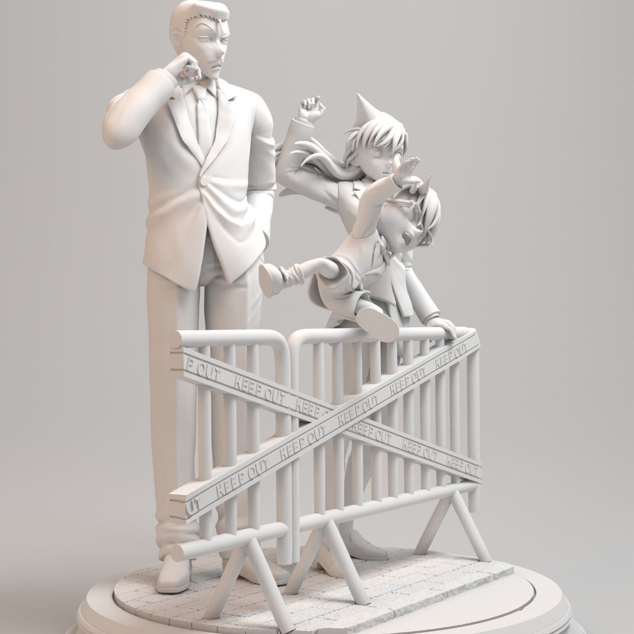 Detective Conan Diorama - Special Manga Edition 3D print model_7