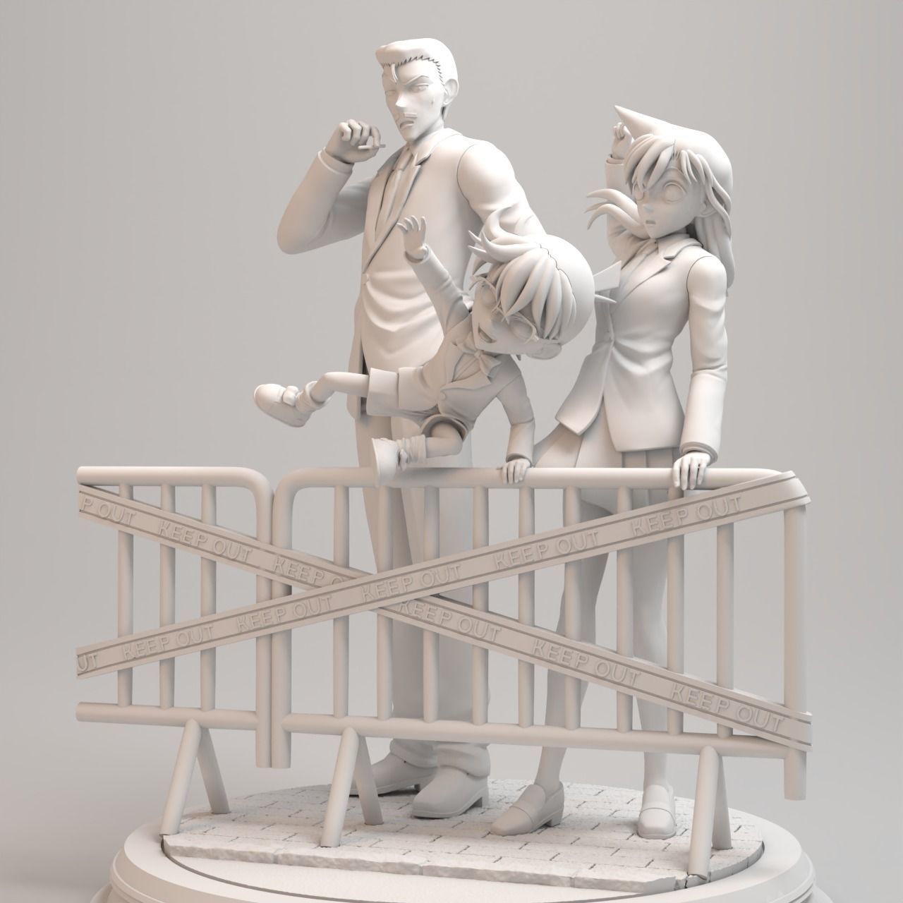Detective Conan Diorama - Special Manga Edition 3D print model_4