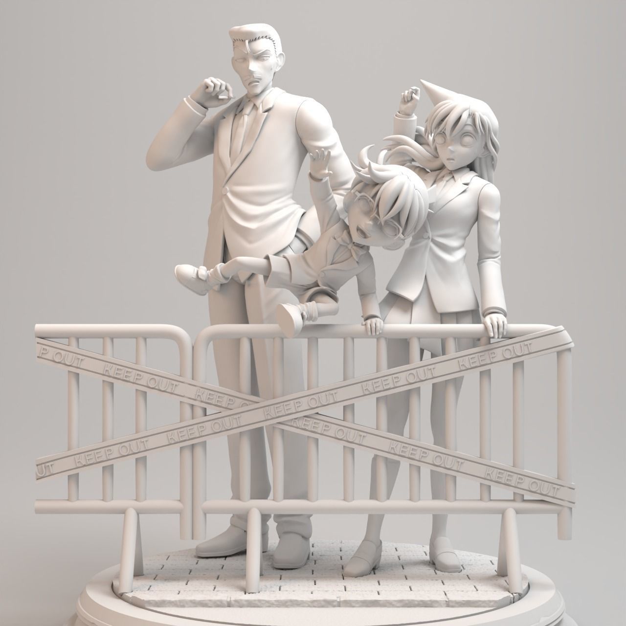 Detective Conan Diorama - Special Manga Edition 3D print model_1