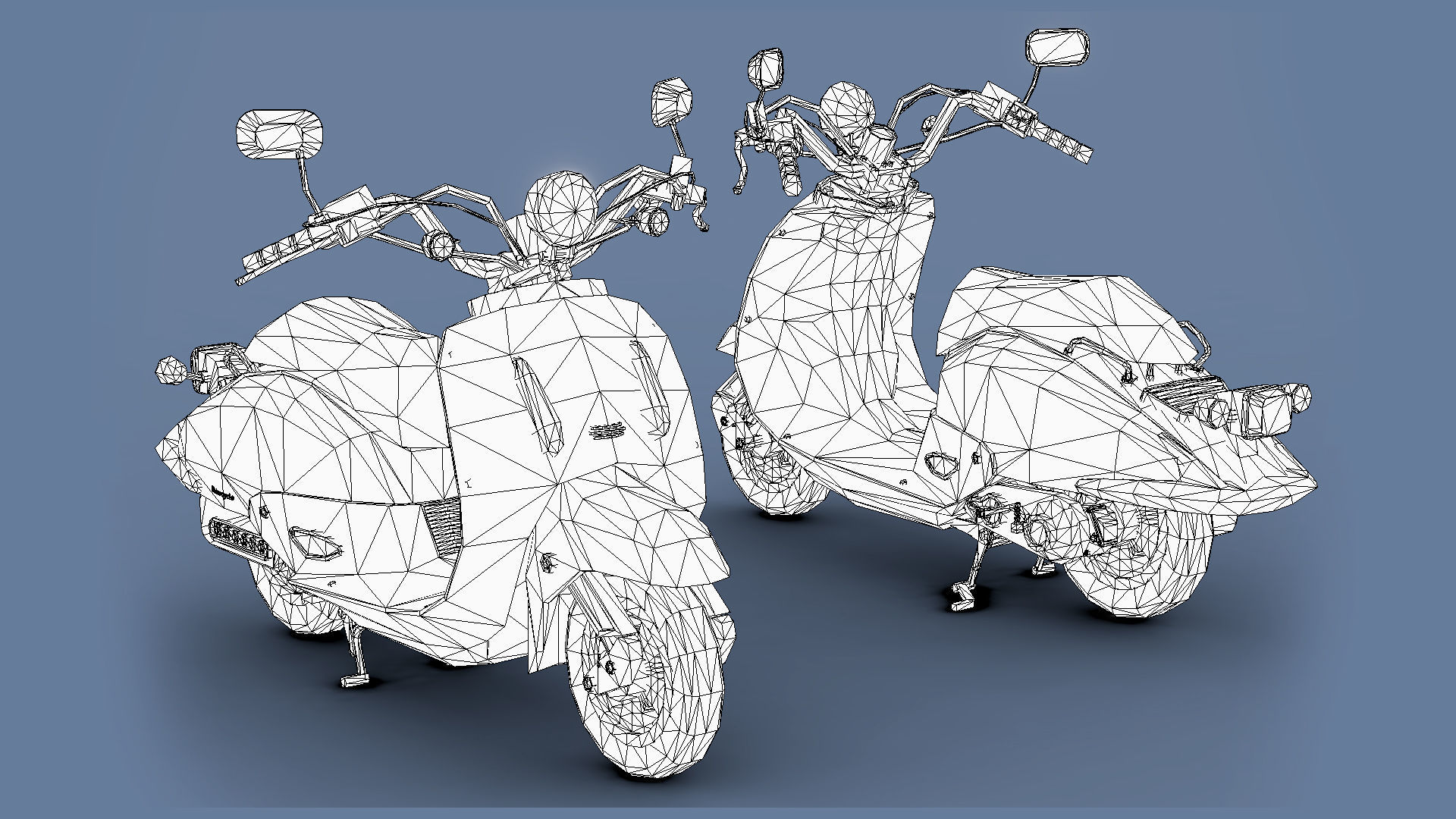 Motorbikes Pack  Low-poly 3D model_6