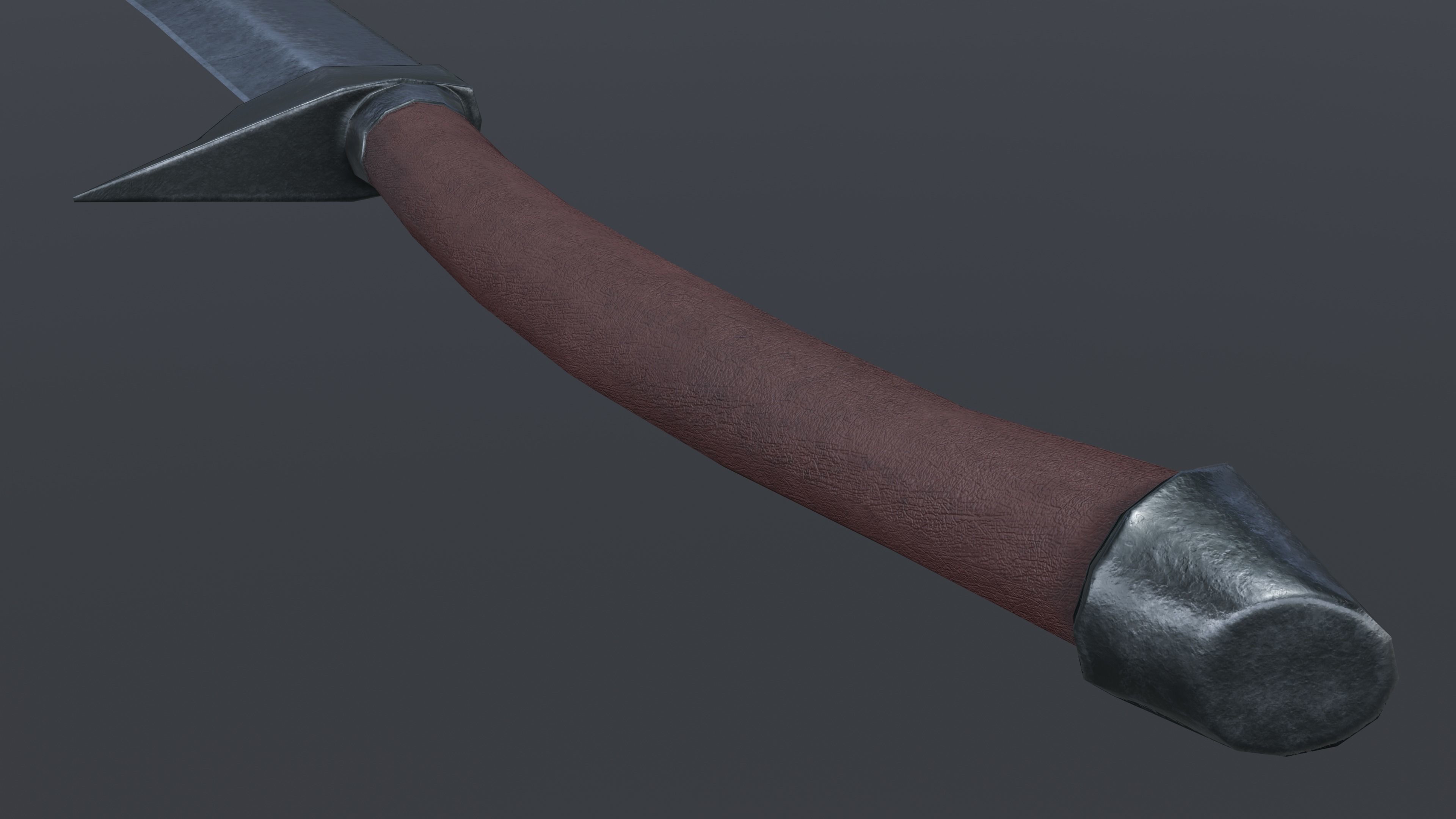 Sword 14 Low-poly 3D model_4