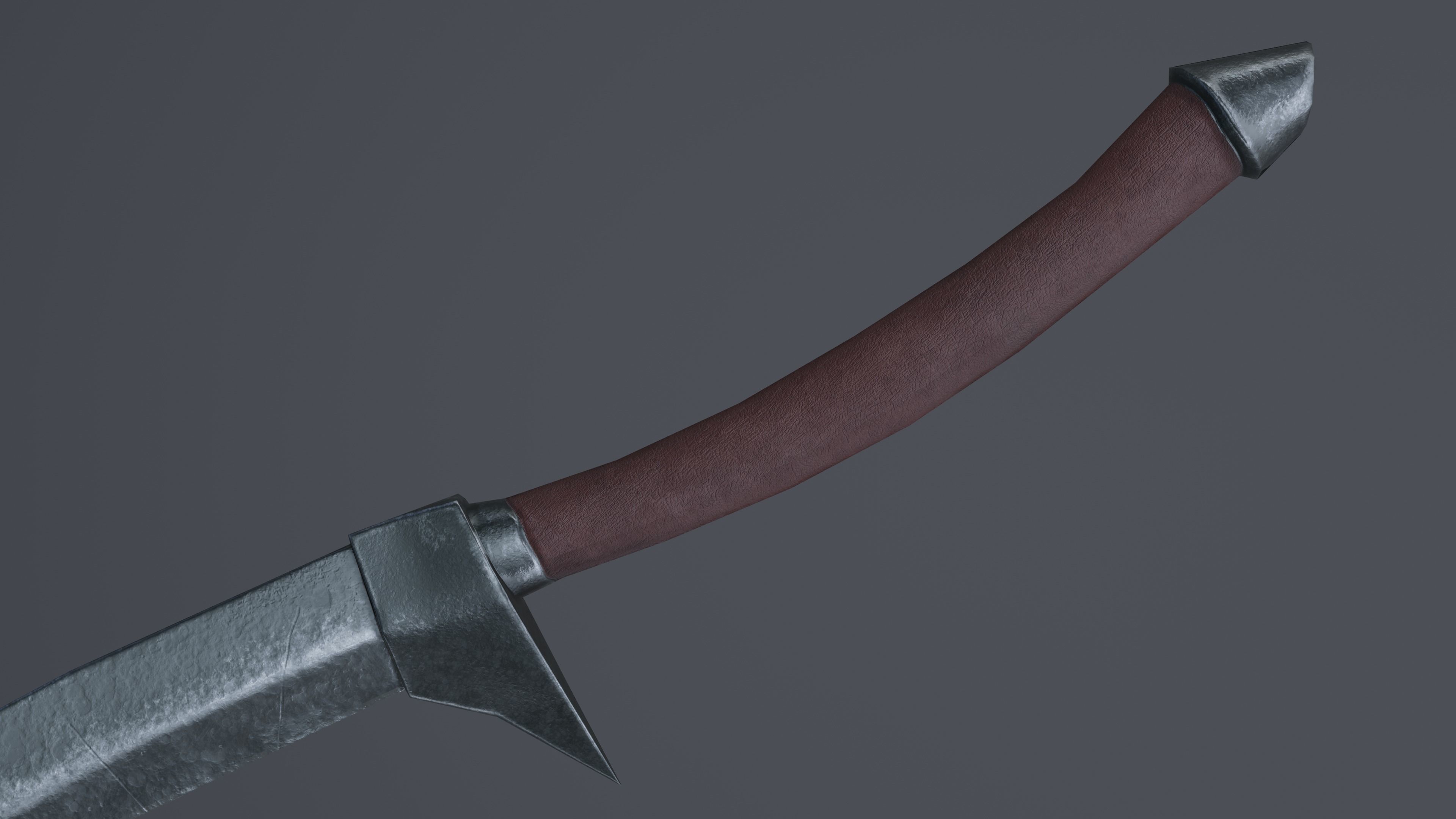 Sword 14 Low-poly 3D model_1