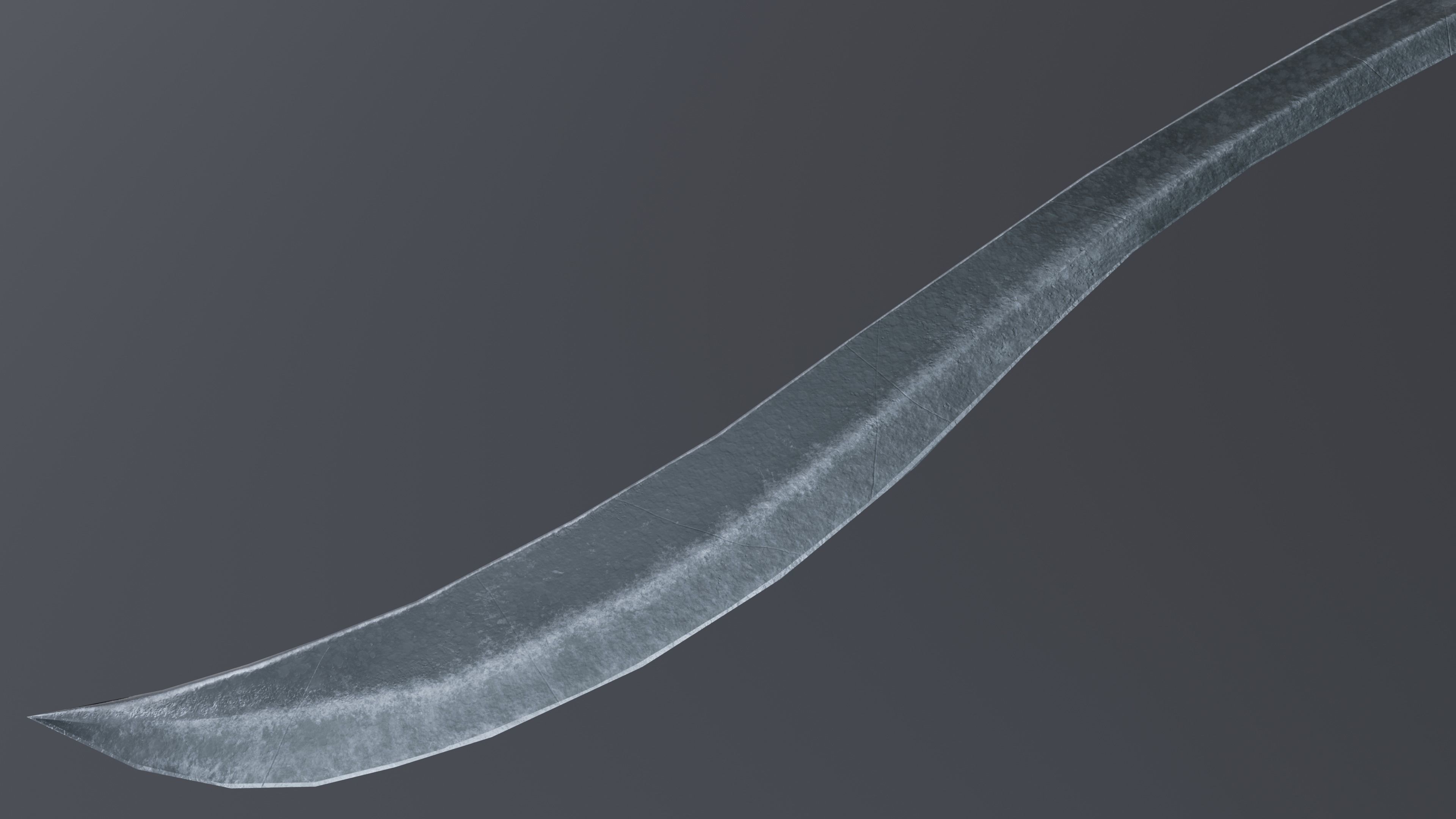 Sword 14 Low-poly 3D model_5