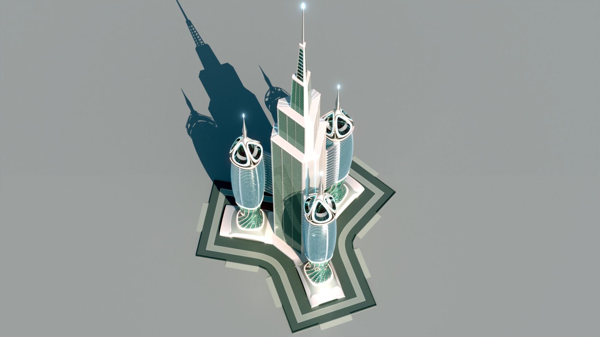 Futuristic Building Concept V1-03 3D model_20