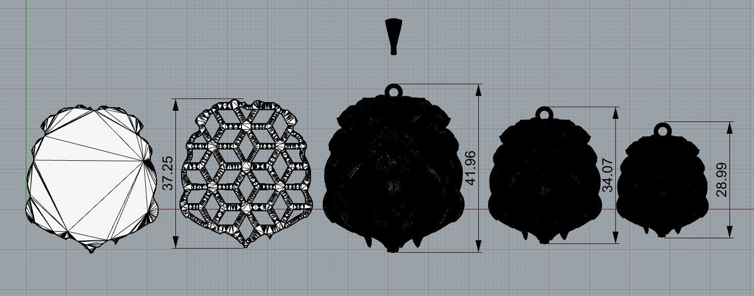 Lion Pendant 3D print model_1