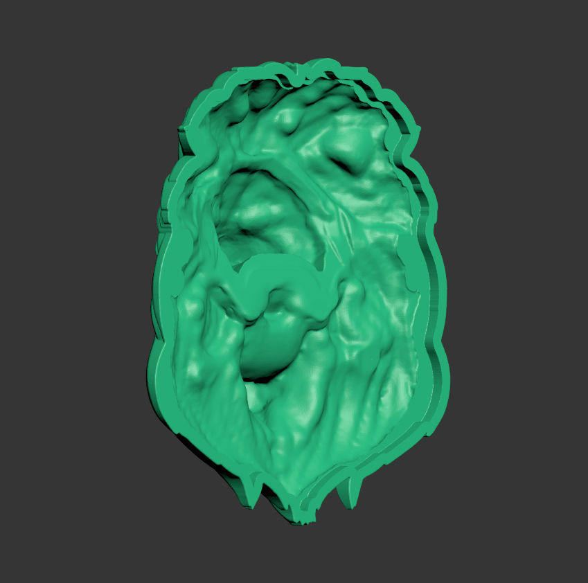 Lion Pendant 3D print model_17