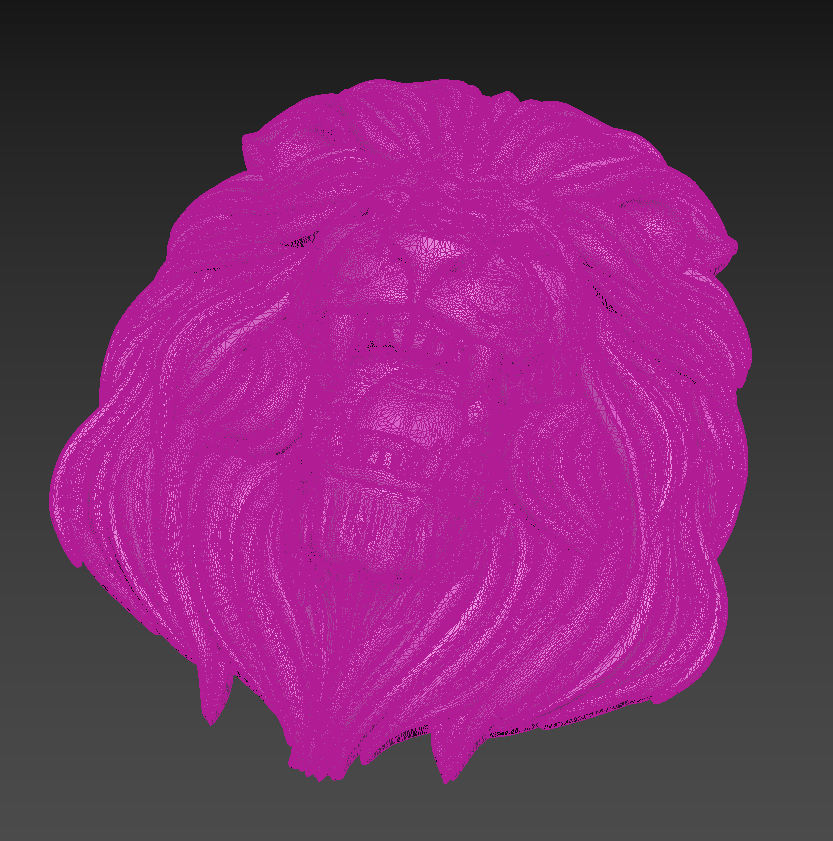 Lion Pendant 3D print model_16