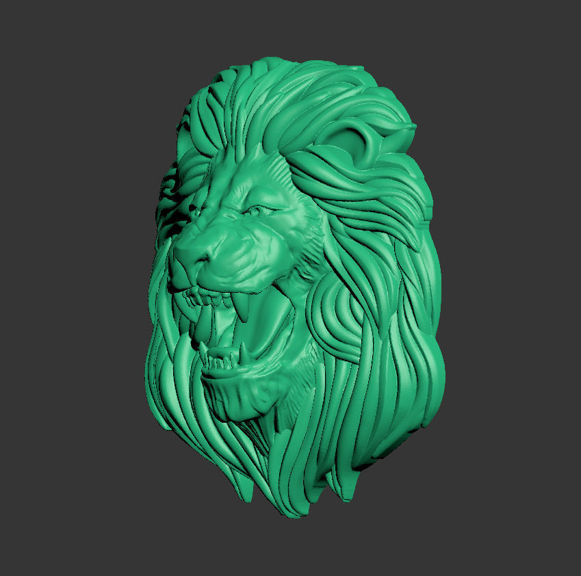 Lion Pendant 3D print model_18