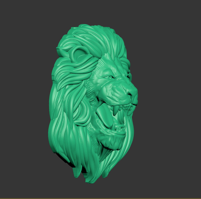 Lion Pendant 3D print model_19