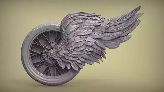winged wheel