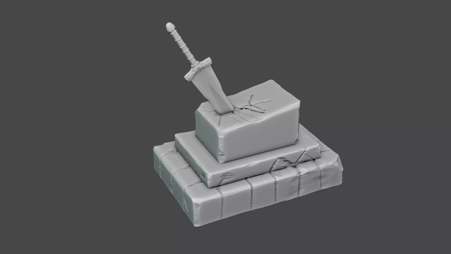 Fantasy Sword 3D model_0