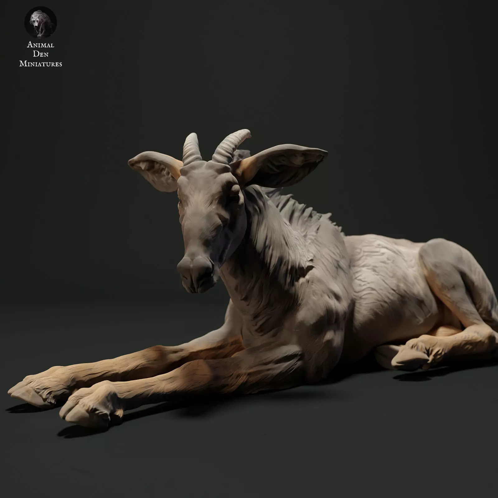 Sumatran Serow Lying 3D print model_0