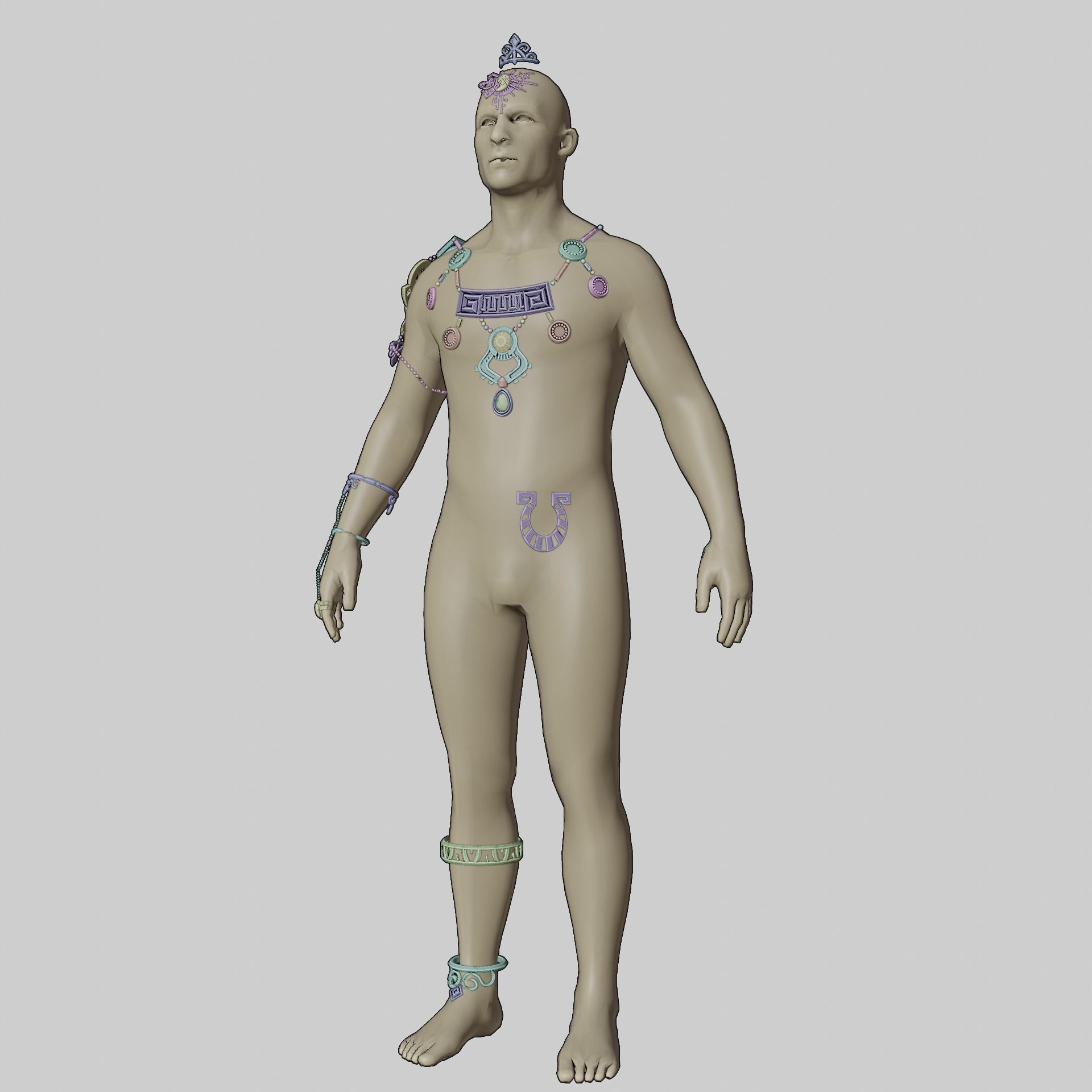 Ganon Ganondorf Accessory Set 3D print model_16