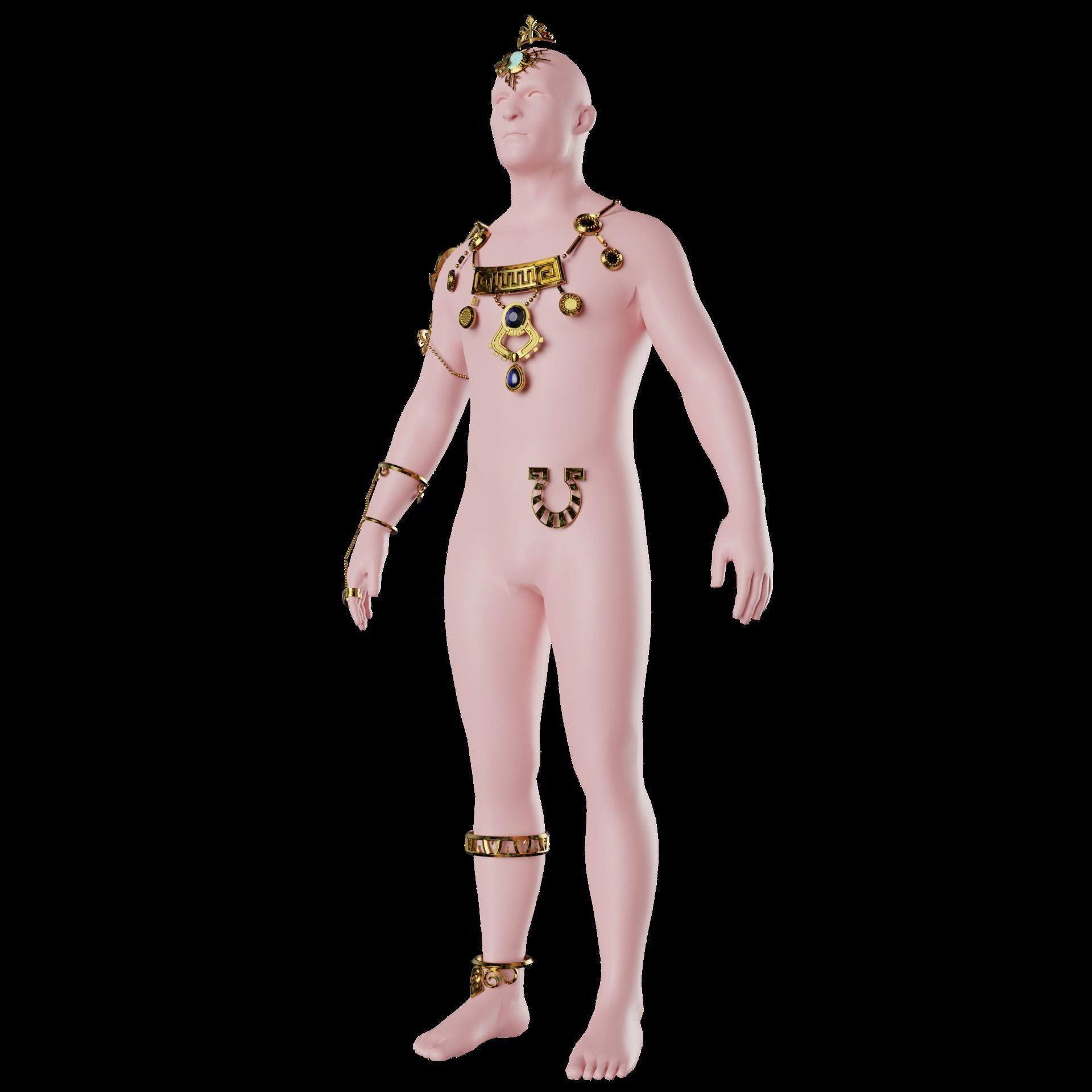 Ganon Ganondorf Accessory Set 3D print model_6