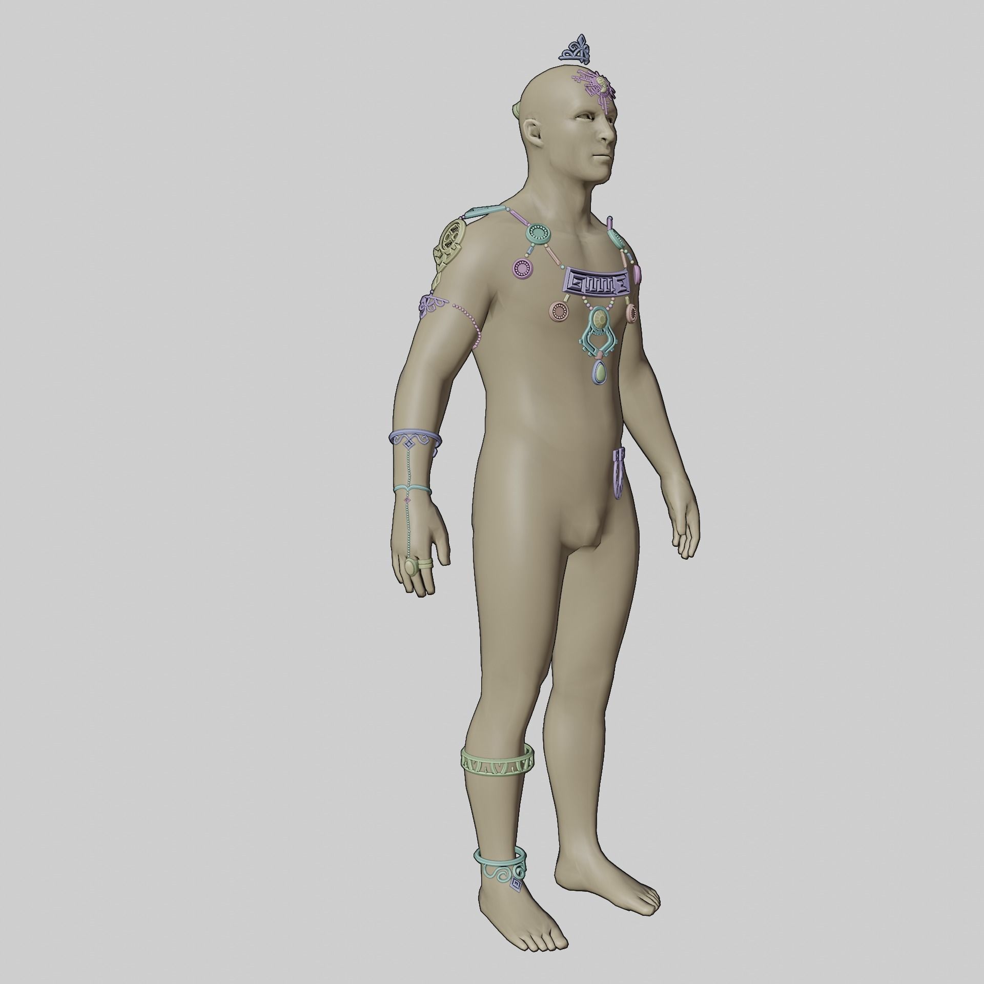 Ganon Ganondorf Accessory Set 3D print model_17