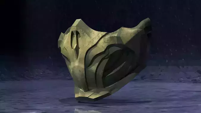 Inspired by Fiery Grandmaster Scorpion Mask MK 11 3D print model