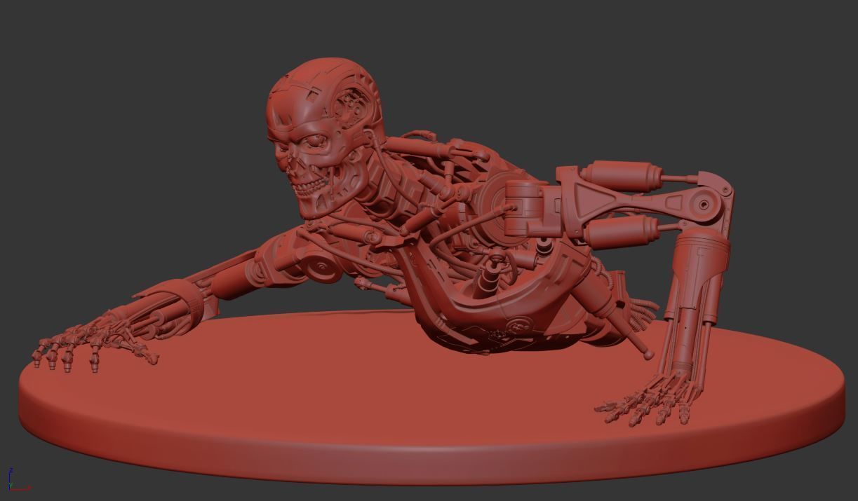 Terminator T-800 Endoskeleton T1 V3 3D print model_25