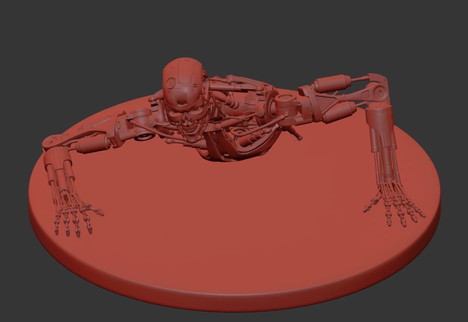 Terminator T-800 Endoskeleton T1 V3 3D print model_19