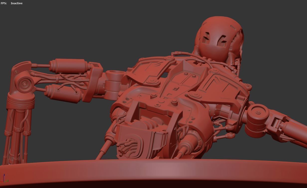 Terminator T-800 Endoskeleton T1 V3 3D print model_11