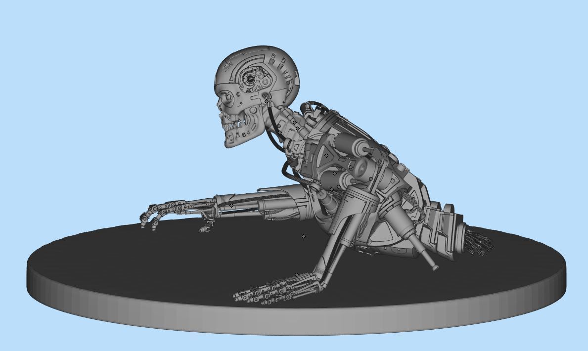 Terminator T-800 Endoskeleton T1 V3 3D print model_29