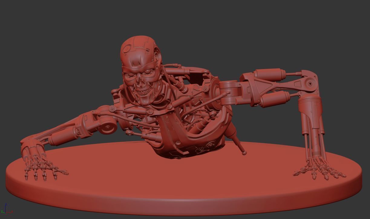 Terminator T-800 Endoskeleton T1 V3 3D print model_34