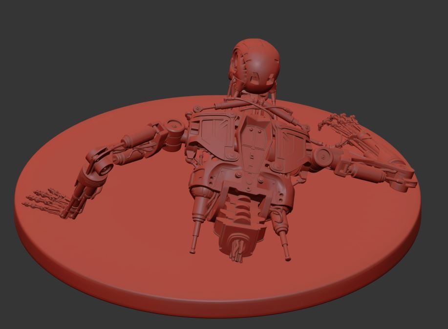 Terminator T-800 Endoskeleton T1 V3 3D print model_17
