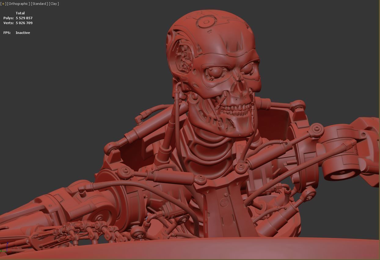 Terminator T-800 Endoskeleton T1 V3 3D print model_15