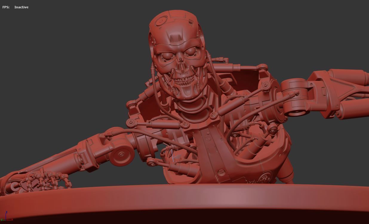 Terminator T-800 Endoskeleton T1 V3 3D print model_9