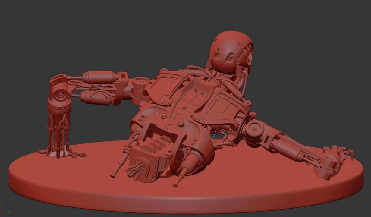 Terminator T-800 Endoskeleton T1 V3 3D print model_5