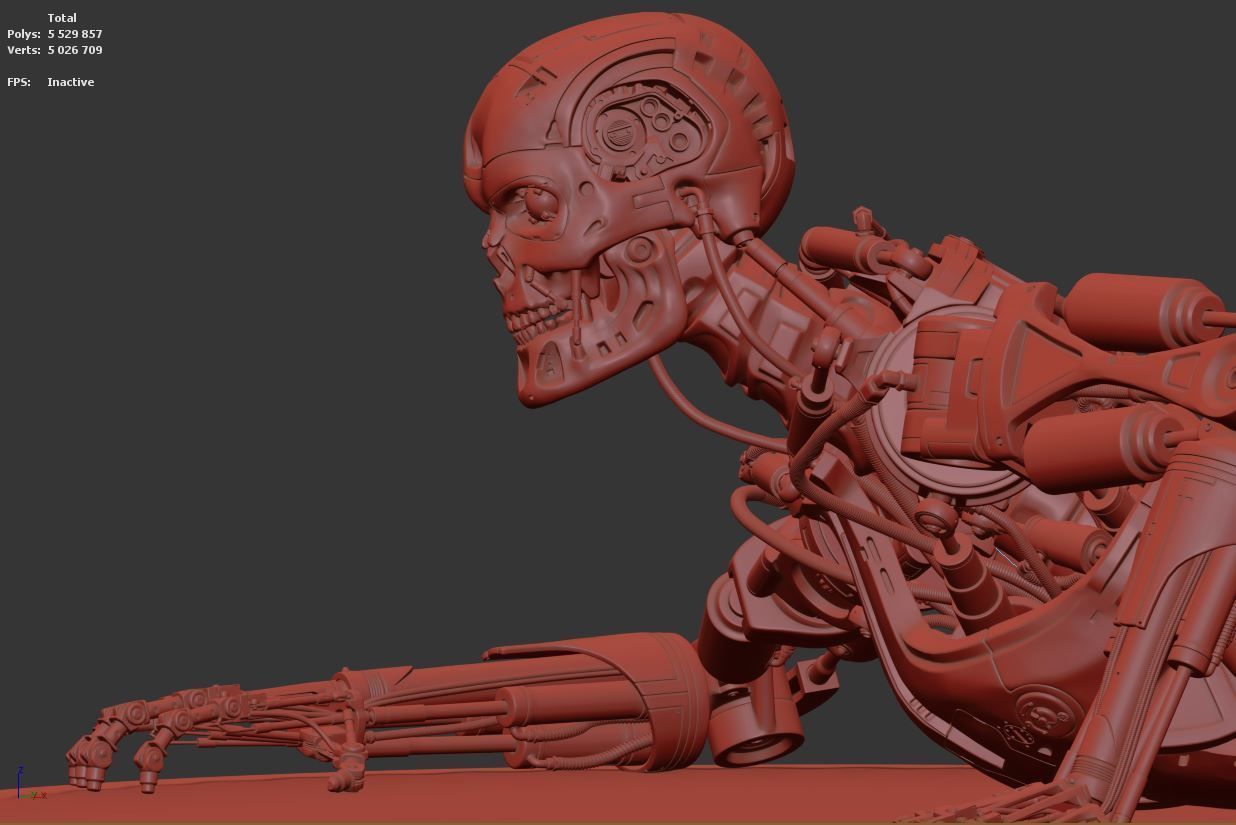 Terminator T-800 Endoskeleton T1 V3 3D print model_24