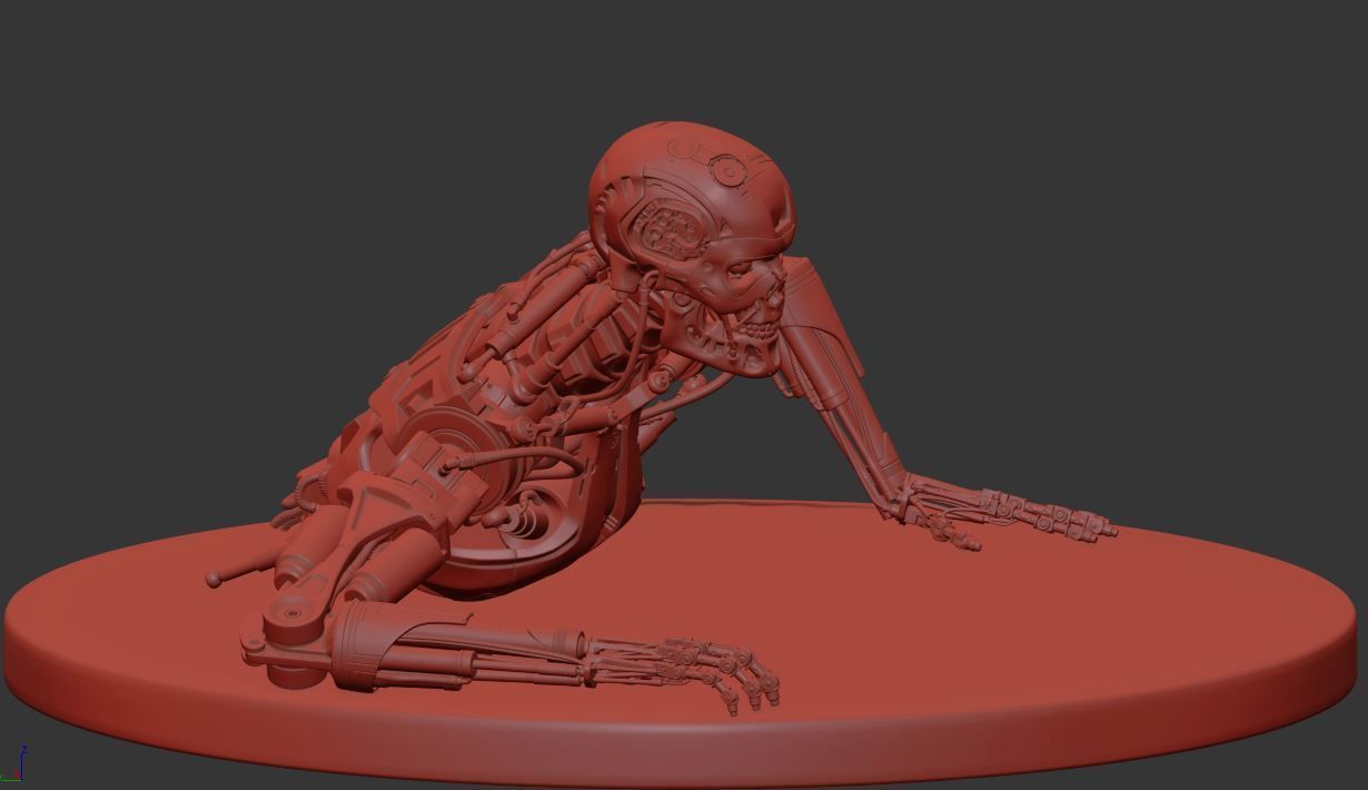 Terminator T-800 Endoskeleton T1 V3 3D print model_32
