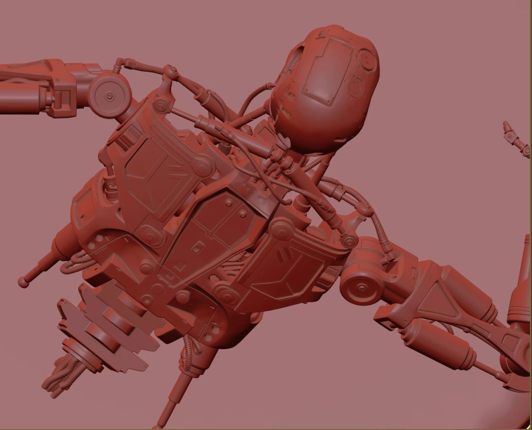 Terminator T-800 Endoskeleton T1 V3 3D print model_7