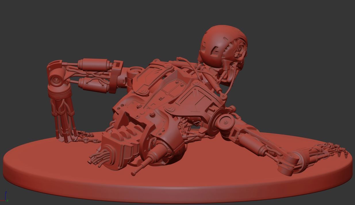 Terminator T-800 Endoskeleton T1 V3 3D print model_4