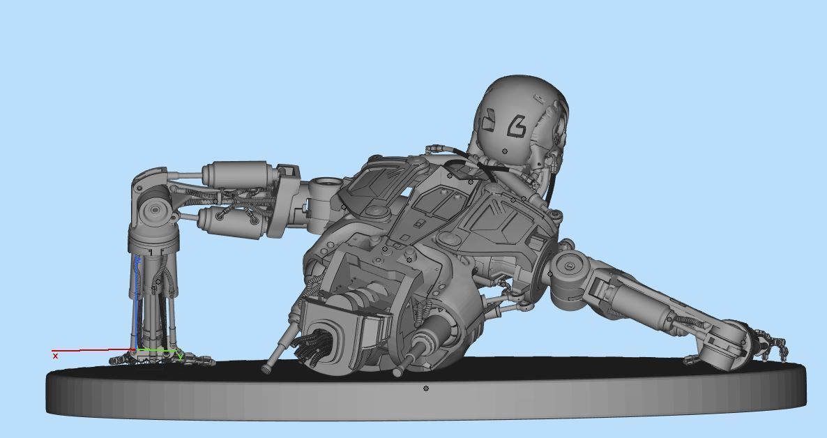 Terminator T-800 Endoskeleton T1 V3 3D print model_30