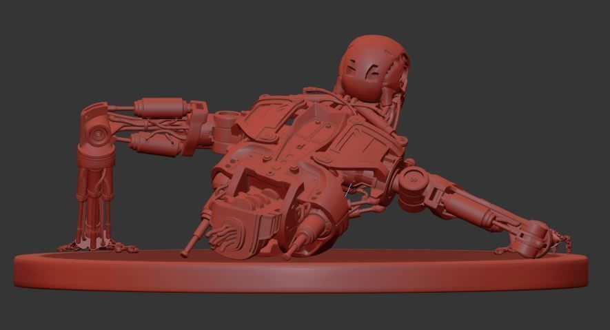 Terminator T-800 Endoskeleton T1 V3 3D print model_21