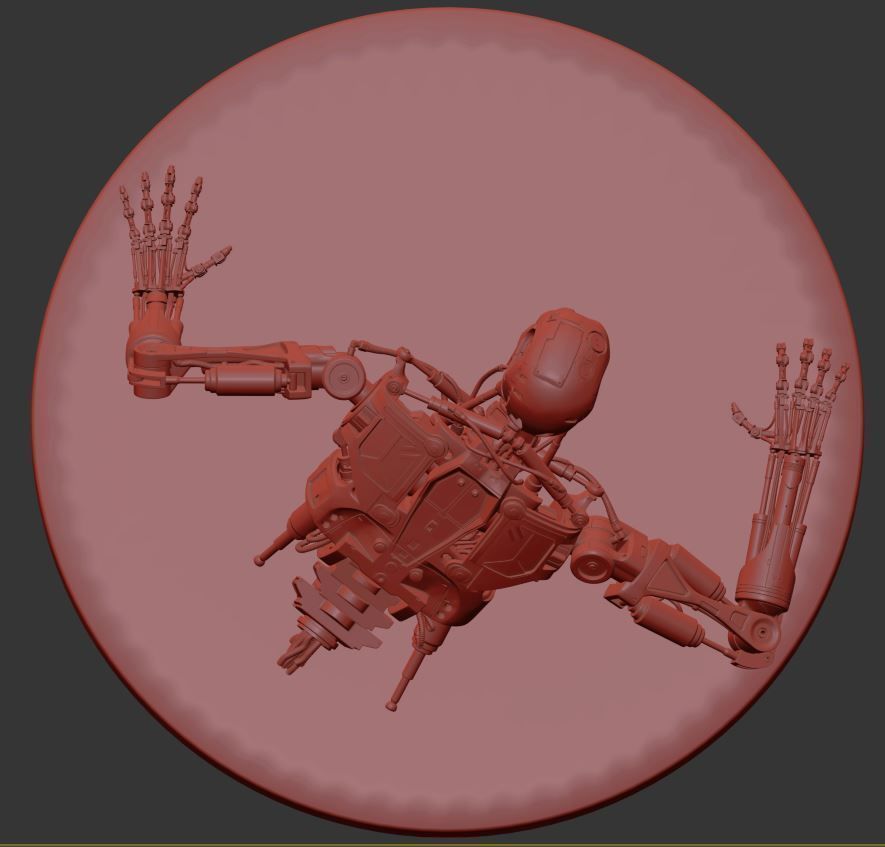 Terminator T-800 Endoskeleton T1 V3 3D print model_6