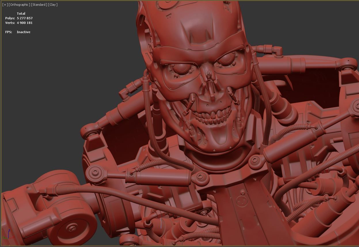 Terminator T-800 Endoskeleton T1 V3 3D print model_13